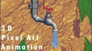 Pixel Art Animation : Water Tap