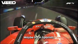 Leclerc "Maybe try in Spanish" team radio | F1 2024 Las Vegas