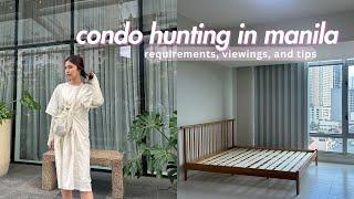 condo/apartment hunting in manila —୨୧˚ living alone, tips, prices, & viewings