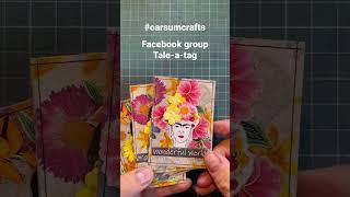 Frida ATC tape-a-tag #madebykj  #oarsumatc  #journals  #atc  #junkjournals  #artisttradingcards