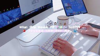 what one week of online school looked like for me ‍ ep 04