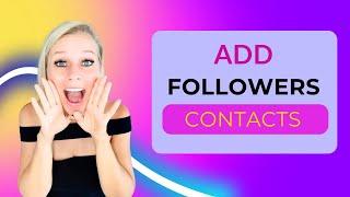 How To Add Followers to Contacts #crm #databasemanagement #crmforcoaches #crmforrealestate