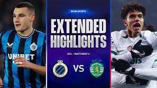 Club Brugge vs. Sporting CP: Extended Highlights | UCL League Phase MD 6 | CBS Sports Golazo