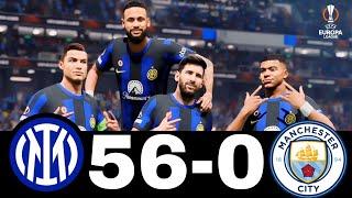 FIFA 24 - MESSI RONALDO NEYMAR MBAPPE | ALL STARS | INTER MILAN 56-0 MANCHESTER CITY | FINAL