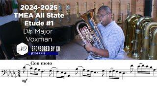 2024-2025 TMEA Euphonium Etude #1 Con Moto Db Major Page 23 [SPONSORED BY XO]