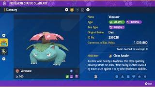 Venusaur - Solo - 7 Star Serperior Raid - Pokemon Scarlet/Violet