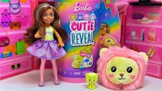 ASMR Unboxing Barbie Cutie Reveal | Cozy Cute Tees Chelsea Lion Doll  | Color Change  #barbie