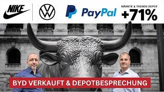 Depot Besprechung: BYD verkauft | Brent Öl verkauft | PayPal | Nike LIVE Talk & Chat