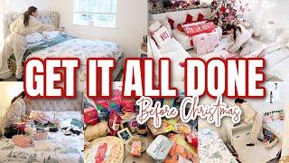 CHRISTMAS GET IT ALL DONE // Wrap With Me, Declutter and Grocery haul