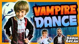 ‍️VAMPIRE STOMP SONGMISTER ALONSO Halloween Brain Break for kids | Just dance! Danny Go Noodle