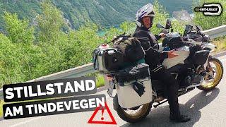 Norway's toughest road takes its toll - forced break from our motorcycle trip (S6/E4)