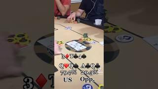 All-In Day 1 Of The Lodge Mystery Bounty With Pocket Queens vs Ace Queen Suited