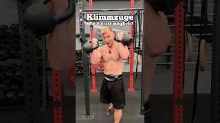 Mit wie viel Gewicht schaffe ich einen Klimmzug?! #gym #bodybuilding #challenge #klimmzüge