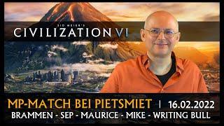 CIVILIZATION VI: Writing Bull bei PietSmiet | 16.02.2022 [Deutsch]