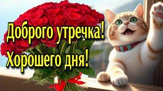С ДОБРЫМ УТРОМ!ЧУДЕСНОГО ДНЯ! Красивая музыкальная открытка