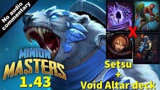 Minion Master 1.43 - Setsu + Void Altar deck - 2v2 gameplay [No Vocal Commentary]