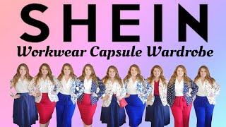 SHEIN Workwear Capsule Wardrobe | 11 Pieces, 24 Looks | #sheincurve #capsulewardrobe