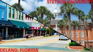 Historic downtown DeLand and Stetson University in Central Florida