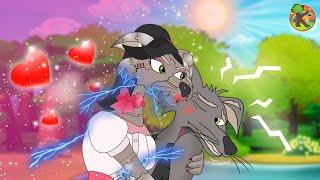 Wolf and 7 Little Goats - Valentine's Day - Robot Girlfriend | KONDOSAN English | Fairy Tale for Kid