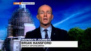 UNHCR's Brian Hansford interviewed by Al Jazeera's Barbara Serra on the Mediterranean refugee crisis