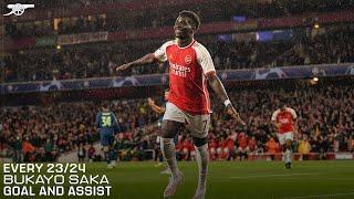 BUKAYO SAKA | EVERY GOAL AND ASSIST | 2023/24 COMPILATION