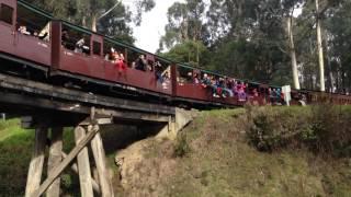 Chris, Miss Kuo on Puffing Billy Train