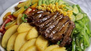 STEAK SALAD | SALAD | HOMEMADE SALAD