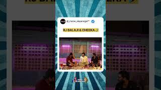 RJ Balaji & Cheeka fun #comedy #vjsiddhuvlogs #rjbalajispeech #cheeka