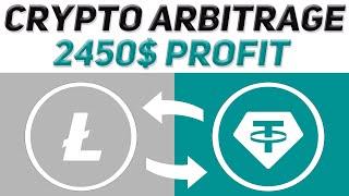 Crypto Arbitrage | New Strategy Trading Litecoin  | 2450$ Profit | Crypto Arbitrage Trading