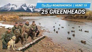 MALLARDS AND SNOWFALL! Covered in Ducks on Shallow Mountain Stream | #ROADSHOW24 HUNT 15