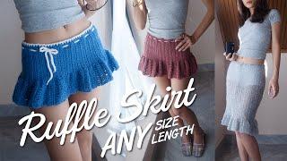 EASY Crochet Ruffle Skirt - In-depth Tutorial for Beginners