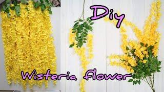 DIY Wisteria Flower | DIY Wisteria | Fake Plant |Artificial Wisteria Flower | How To Make Wisteria