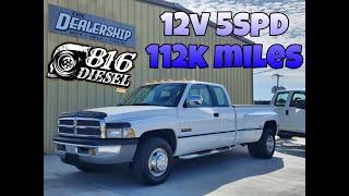 1996 Dodge Ram 3500 SLT Laramie 1 ton dually 12v Cummins 5 9 Diesel, only 112k! FOR SALE!! MUST SEE!