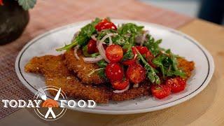 Crispy chicken Milanese with salad: Get Geoffrey Zakarian's recipe!