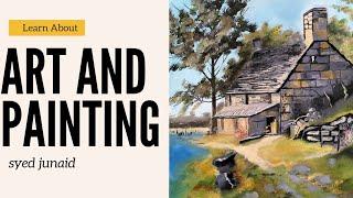 How to paint a Rustic Village Landscape with Houses part 2 #art #fun #tutorial #colors #music #how