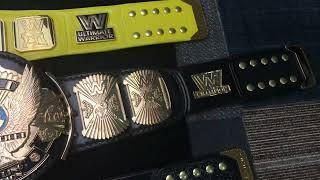 WWE replica title belts on real leather by MN Belts