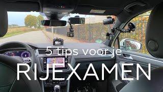 5 TIPS VOOR JE RIJEXAMEN