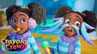 Hair Growing Ice Cream?! @CrayolaCrewOfficial | Crayola Crew Fun & Imaginative Cartoons for Kids