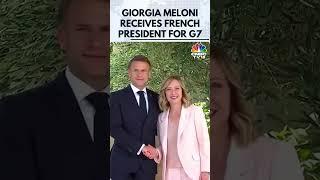 G7 Summit | Giorgia Meloni Receives French President Emmanuel Macron | Italy News | N18G