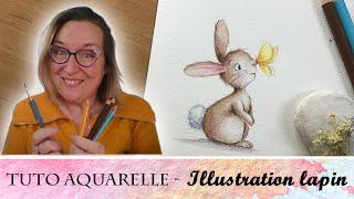 Tutoriel Aquarelle débutant – Peindre une illustration de Lapin avec Virginie Lucas