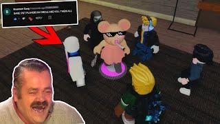 ROBLOX PIGGY DARES WITH MEME (PUT PLAYER IN CIRCLE )