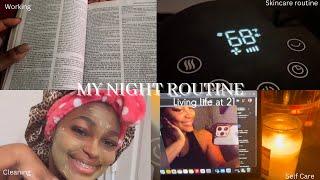 MY REALISTIC  NIGHT - TIME ROUTINE  2023 : SELF CARE + AMAZON FINDS +CLEANING + SKIN CARE & MORE!