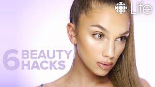 6 BEAUTY HACKS For a Flawless Face | Julia Dantas | CBC Life