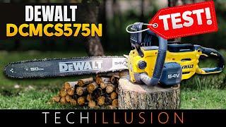 EXTREMETEST: The POWERFULL DeWalt Cordless Chainsaw DCMCS575! 54V/60V Chainsaw DCMCS575 in Test