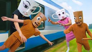 Tung Tung Tung Sahur rescue the little brainrot character | Italian Brainrot In Real Life