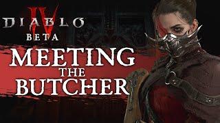 Meeting the Butcher - Rogue's Deadly Twisting Blades | Diablo 4 Beta