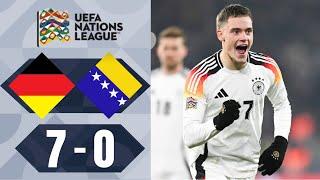 Florian Wirtz Free Kick Goal | Germany vs Bosnia Herzegovina 7-0 Highlights | Nations League 2024