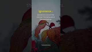 The Silent Killer  | How Ignorance Destroys Bonds#IgnoranceHurts #LostConnections #BrokenFriendship