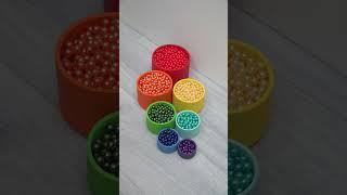 Oddly Satisfying video Colored Beads and Balls #beads #oddlysatisfying #dominogirl