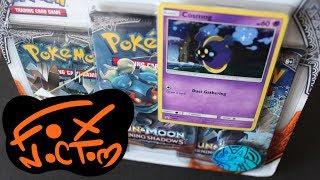 Opening a Cosmog 3-pack blister! (Lucario coin!)